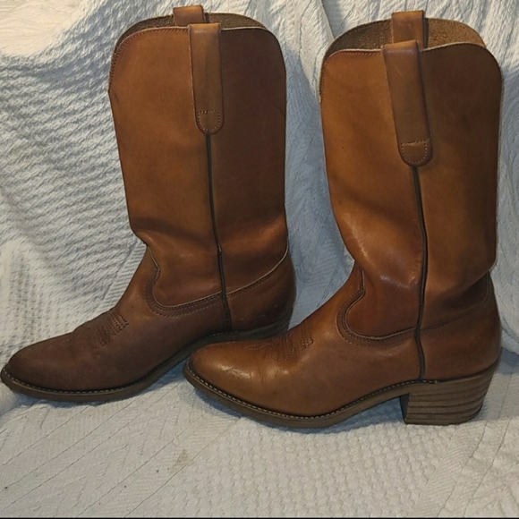 Women's Handmade Genuine Leather Cowboy Boots - Picture 6 of 12